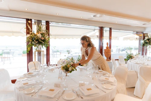 wedding planner at work